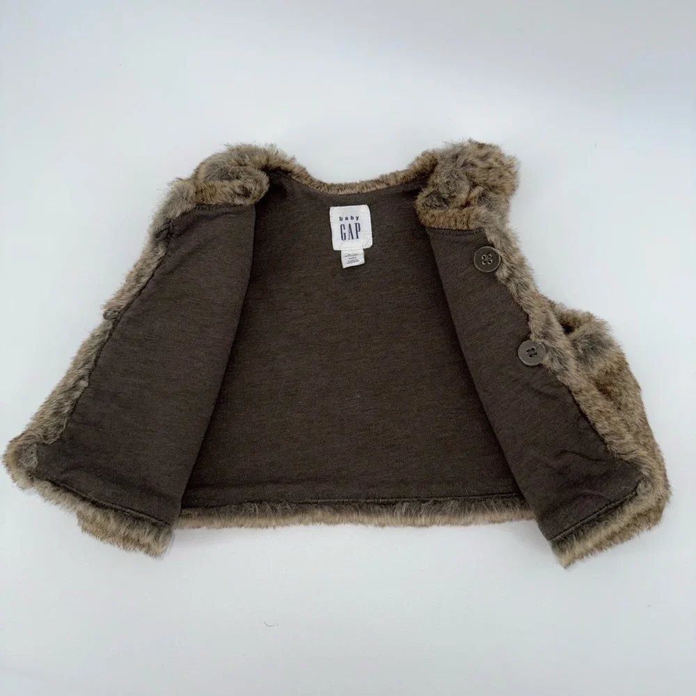 Baby Gap Girl Faux Fur Vest